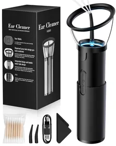 Electric Ear Wax Removal Kit,Ear Cleaner with IPX6 Waterproof, 4 Intelligent Modes, Rechargeable Design, Safe & Effective for Daily Ear Care, Suitable for Swimmers & Headphone Users, Rechargeable Waterproof Ear Wax Remover Earwax Cleaning Kit